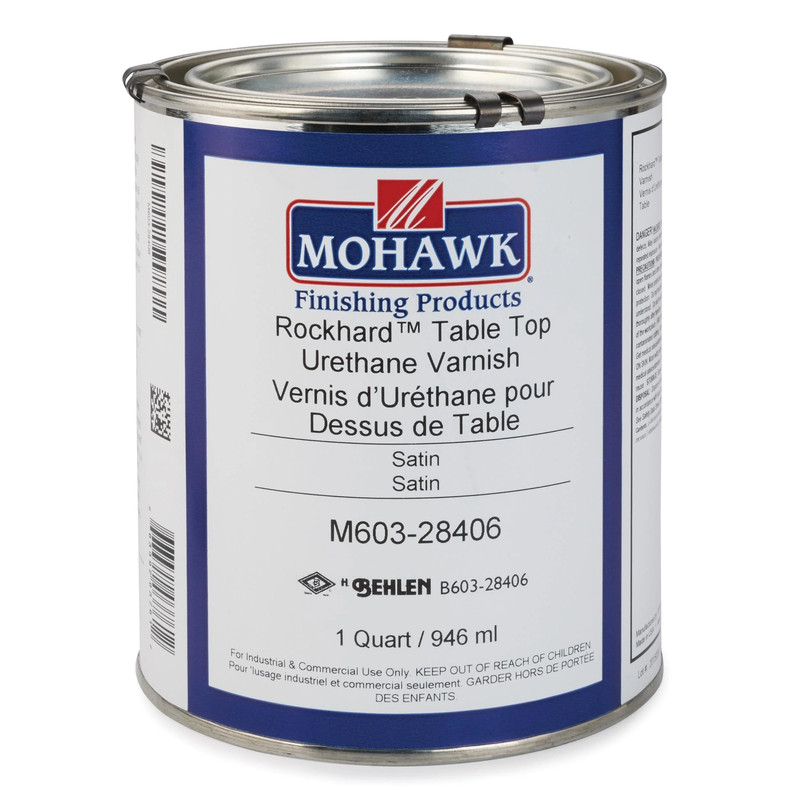 Rockhard Table Top Urethane Varnish - Solvent Based - Sheen:Satin
